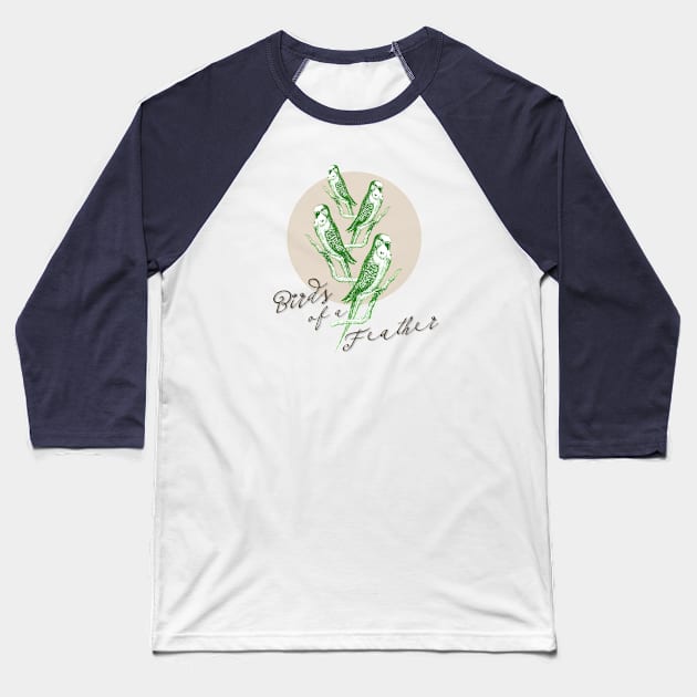 Birds Of A Feather Baseball T-Shirt by Alan Hogan